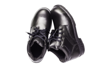 Safety shoes on white background. clipping  paths