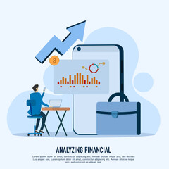 Business idea planning strategy, brainstorming, analytical concept. Data analysis for business finance investment concept with business people working on monitor chart dashboard.