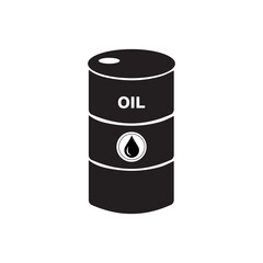 Oil barrel capacity tank vector