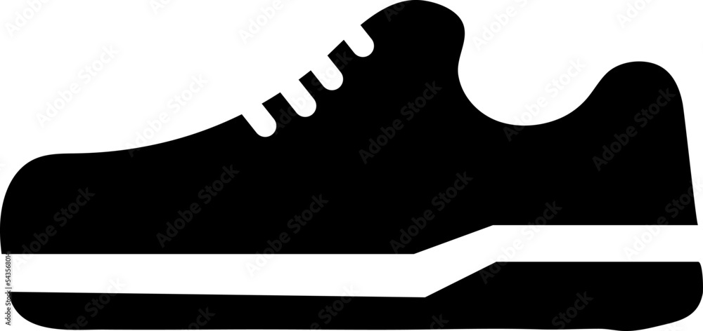 Poster shoe vector thin line icon on white background..eps