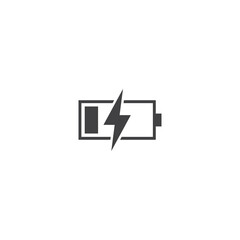 Battery simple clean icon vector