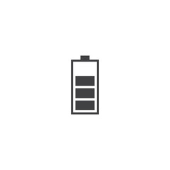 Battery simple clean icon vector