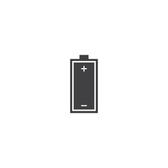 Battery simple clean icon vector
