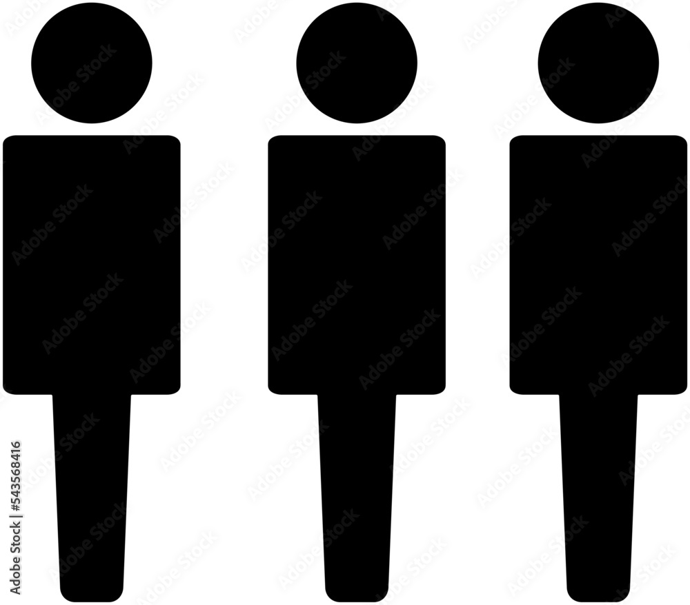 Poster team icon symbol. premium quality isolated group element in trendy style..eps