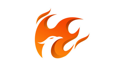 ILLUSTRATION OF FIRE PHOENIX LOGO
