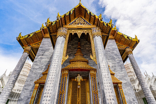 Ratchapradit Sathit Mahasimaram Ratcha Wora Maha Viharn temple in Bangkok Thailand.