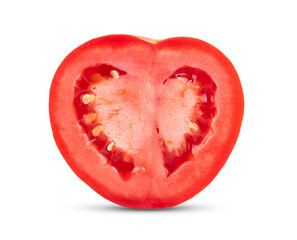 Tomato slice isolated on transparent png