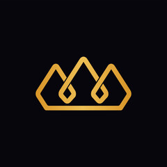 Infinity Crown King Mobius Unlimited Crown Icon Vector Logo