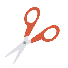 赤色のハサミのベクターイラスト