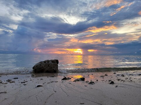 San Juan Beach at Sunset - Siquijor Island, Philippines