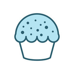 cupcake icon vector design template