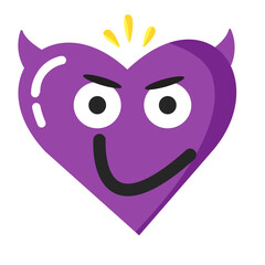 Fototapeta premium Emoji valentine uncle moustache emoticon yellow pink red face confuse funny symbol illustration smile happy