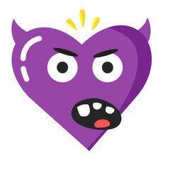 Emoji valentine uncle moustache emoticon yellow pink red face confuse funny symbol illustration smile happy