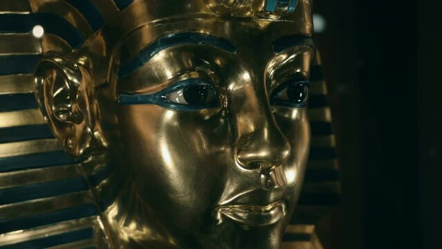 Tutankhamen - pharaoh of ancient Egypt from the XVIII dynasty of the New Kingdom. Golden Mask of Tutankhamen. Tutankhamun's famous funerary mask is one of the most recognizable Egyptian images