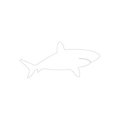 shark icon illustration vector