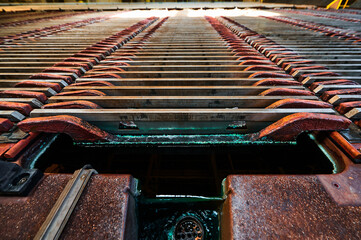 Process of copper refinement in electrolysis bath at plant
