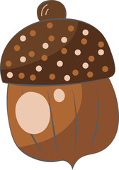Autumn Acorn Thanksgiving Decorative Illustration Graphic Element