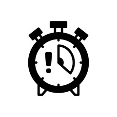 Black solid icon for limitation