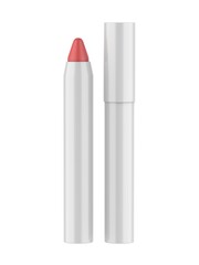Blank lip color crayon template, 3d render illustration.