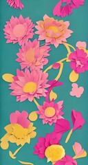 I am looking at a piece of paper that has been cut and shaped into the form of a flower. The petals are made from thin strips of white paper, and they are all curled up around the center. There is als