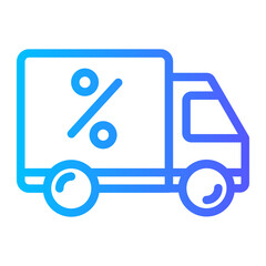 free delivery gradient icon