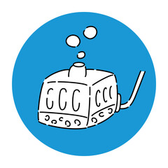 水槽用水中フィルター（投げ込み式ろ過フィルター）のアイコン