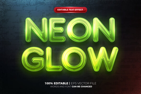 Green Neon Glow Text Effect