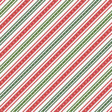 Red and Green Striped seamless repeat pattern background