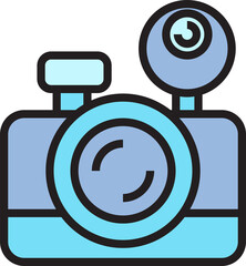 digital camera icon illustration