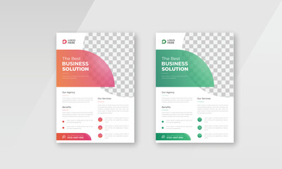 Modern Corporate Business multipurpose flyer design and brochure cover template