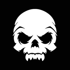 skull silhouettes set