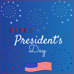 Fototapeta na wymiar Presidents Day in USA Background. Can Be Used as Banner or Poster.Background president's day.