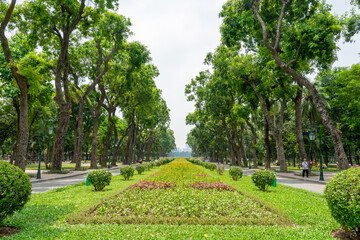 View of downtown Hanoi from the park