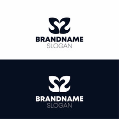 the letters SS. vector logo monogram alphabet minimalist design