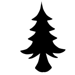 winter tree silhouette