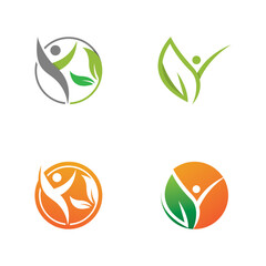 Human character logo sign