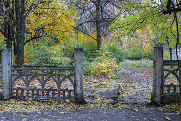 Urban autumn landscape