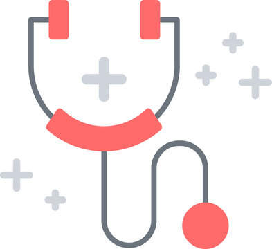 Simple medical stethoscope icon.