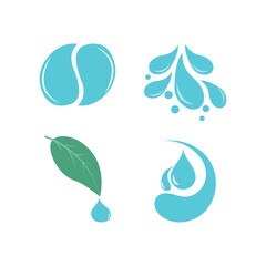 Water saving elements collection, World Water Day concept, for vector illustration design.