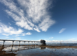 Bembridge, Isle of Wight on a bright summer day