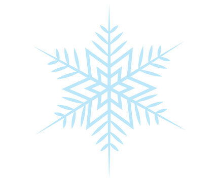 snowflake on a white background