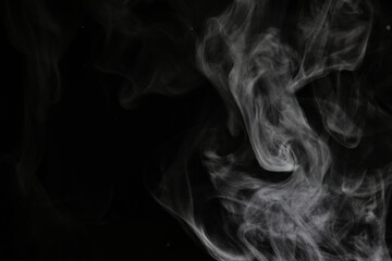 texture smoke on a black background abstract