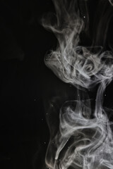 texture smoke on a black background abstract