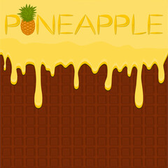 Sweet bright syrup consisting of tasty texture