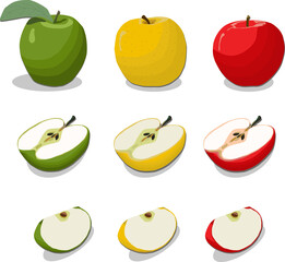 Sweet juicy tasty natural eco product apple