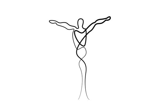 human body anatomy line art drawing design