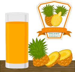 Sweet tasty natural eco product juice