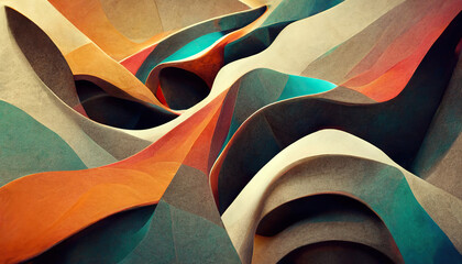 Futuristic abstract 3d wallpaper