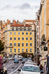 Bâtiment et façade de la ville de Lyon