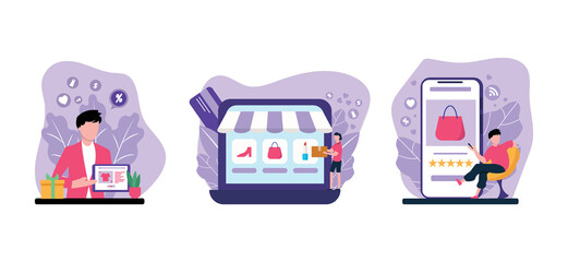 E Commerce Flat Bundle Design